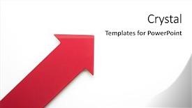  Presentation with show - Slide deck having real red arrow for presentation background and a white colored foreground