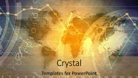  Presentation with abstract business - Presentation theme enhanced with presentation theme - abstract background image with business background and a yellow colored foreground