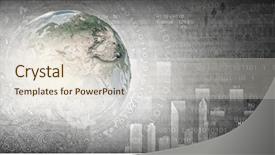  Presentation with abstract business - Presentation design enhanced with presentation theme - abstract image planet earth background and a sky blue colored foreground