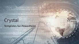  Presentation with abstract business - Cool new PPT theme with presentation theme - abstract image planet earth backdrop and a  colored foreground