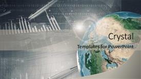  Presentation with business abstract - Colorful presentation theme enhanced with presentation theme - abstract image planet earth backdrop and a soft green colored foreground