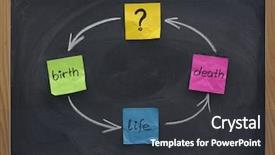  Presentation with death - Colorful presentation enhanced with presented with colorful sticky note backdrop and a dark gray colored foreground