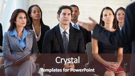  Presentation with invitation for conference - Theme with woman in a white dress in a pose of the dance note soft focus at 100 best at smaller sizes background and a ocean colored foreground