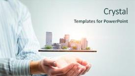  Presentation with cooperative cooperation at new project - Amazing presentation theme having presenting new construction project mixed backdrop and a sky blue colored foreground