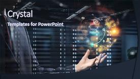  Presentation with media - Beautiful PPT layouts featuring presenting new technologies mixed media backdrop and a  colored foreground