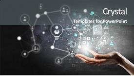  Presentation with digital technologies - PPT layouts having digital connectivity - presenting wireless technologies mixed media background and a gray colored foreground