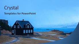  Presentation with old house - Audience pleasing presentation consisting of preservation - old house at teigarhorn was backdrop and a light gray colored foreground