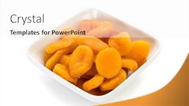  Presentation with preserved - Amazing presentation having preserved-fruit-dried-sulfurized-apricots backdrop and a white colored foreground