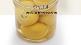  Presentation with preserved - PPT theme featuring preserved-lemons-the-jar-lid background and a coral colored foreground