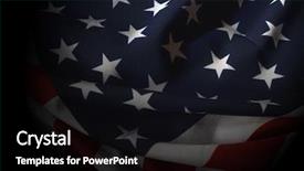  Presentation with grave marker american flag - Slide deck featuring president - american flag background background and a wine colored foreground