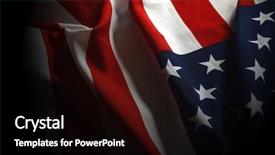  Presentation with grave marker american flag - Theme with president - american flag background background and a black colored foreground