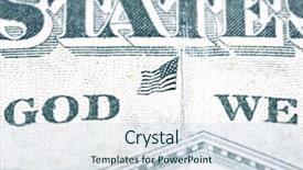  Presentation with president - Cool new presentation theme with president andrew jackson - macro of american flag backdrop and a sky blue colored foreground