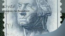  Presentation with president - Beautiful PPT theme featuring president-on-us-vintage-postmark backdrop and a light gray colored foreground