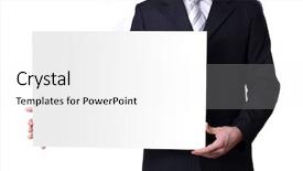 Presentation with blank - Amazing presentation having presntation background - businessman holding a blank white backdrop and a white colored foreground