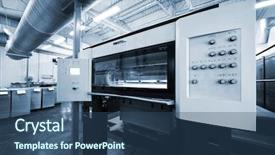  Presentation with printing press - Beautiful presentation featuring press in a modern printing backdrop and a ocean colored foreground