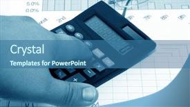  Presentation with accessories - Amazing PPT layouts having press line company - business accessories on a background backdrop and a ocean colored foreground