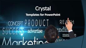  Presentation with composite - Presentation consisting of press line company - composite image of asian businessman background and a  colored foreground