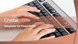  Presentation with peace education two smiley hands - PPT layouts with press line company - two well manicured female hands background and a  colored foreground