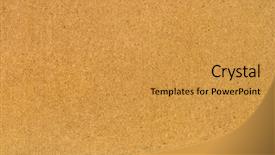  Presentation with wood texture - PPT theme with pressed chipboard background wood texture background and a gold colored foreground