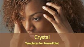  Presentation with teenage girl - Colorful PPT theme enhanced with pressure - studio portrait of stressed teenage backdrop and a tawny brown colored foreground