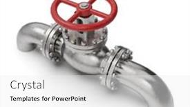  Presentation with work safety - Slide set enhanced with pressure-manual-gate-valve background and a white colored foreground