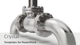  Presentation with oil refinery industry - PPT layouts enhanced with pressure-manual-gate-valve background and a light gray colored foreground