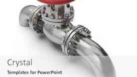  Presentation with petroleum - PPT theme featuring pressure-manual-gate-valve background and a white colored foreground