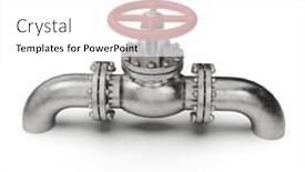  Presentation with fuel oil - Presentation design consisting of pressure-manual-gate-valve background and a white colored foreground