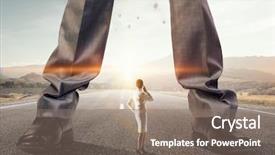  Presentation with media - Presentation theme consisting of pressure of authority mixed media background and a  colored foreground