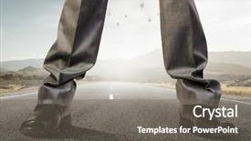  Presentation with media - Slide deck having pressure of authority mixed media background and a gray colored foreground