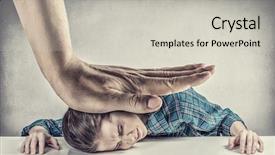  Presentation with media - Beautiful presentation theme featuring pressure of boss mixed media backdrop and a light gray colored foreground