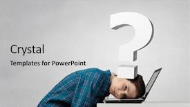  Presentation with media - Slide deck enhanced with pressure of problems mixed media background and a light gray colored foreground