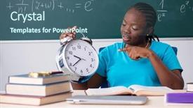  Presentation with black female - Amazing presentation theme having pressure physics - black female student in front backdrop and a ocean colored foreground