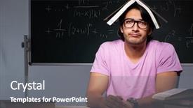  Presentation with classroom - Audience pleasing presentation consisting of pressure physics - young male student sitting backdrop and a  colored foreground