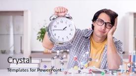  Presentation with young college student diagnosis of chlamydia - Audience pleasing slide deck consisting of pressure physics - young student physicist preparing backdrop and a lemonade colored foreground