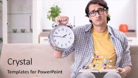  Presentation with exam - Slide deck enhanced with pressure physics - young student physicist preparing background and a soft green colored foreground