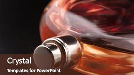  Presentation with chemical bottle - Slides having pressure sprayer - bottle of perfume background and a tawny brown colored foreground