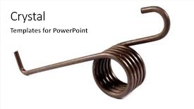  Presentation with mechanical - Cool new slides with pressure springs white background backdrop and a white colored foreground