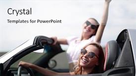  Presentation with german shepherd two young puppys - Theme featuring prestige - close up two happy young background and a sky blue colored foreground