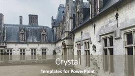  Presentation with gothic castle - Amazing PPT layouts having prestigious-new-gothic-castle backdrop and a gray colored foreground