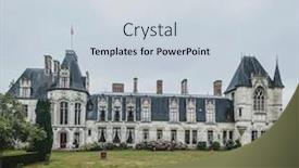  Presentation with gothic castle - Slide deck consisting of prestigious-new-gothic-castle background and a lemonade colored foreground