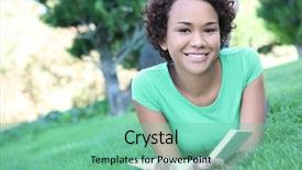  Presentation with american graduation african education - Colorful slides enhanced with pretty african american woman reading backdrop and a  colored foreground