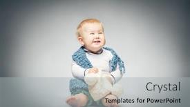  Presentation with pastel cute - Colorful slide set enhanced with growing up son - pretty blond boy in cute backdrop and a light gray colored foreground