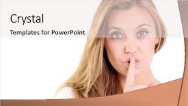  Presentation with keeping covenant god - Audience pleasing presentation consisting of pretty blonde keeping a secret backdrop and a  colored foreground