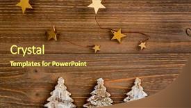  Presentation with peaceful - PPT theme featuring pretty decoration for christmas photo icon for a merry and peaceful christmas background and a tawny brown colored foreground