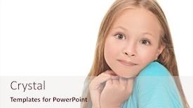  Presentation with pretty girl - Audience pleasing presentation consisting of pretty-eight-year-old-girl backdrop and a lemonade colored foreground