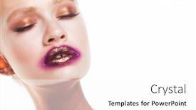  Presentation with eyes - Theme having pretty-face-of-a-beautiful background and a white colored foreground