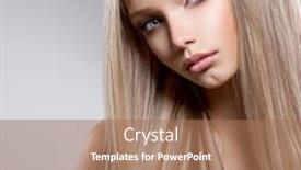  Presentation with teen girl - Slide deck with pretty-face-of-teen-girl background and a coral colored foreground