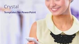  Presentation with fashion - PPT theme having pretty-fashion-designer-working background and a sky blue colored foreground