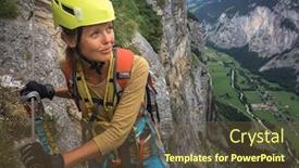  Presentation with rock climbing - Slides enhanced with a via ferrata - climbing background and a tawny brown colored foreground